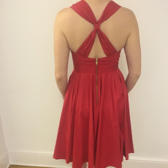 French Connection Red Sweetheart Summer Dress - Picture 2 of 4